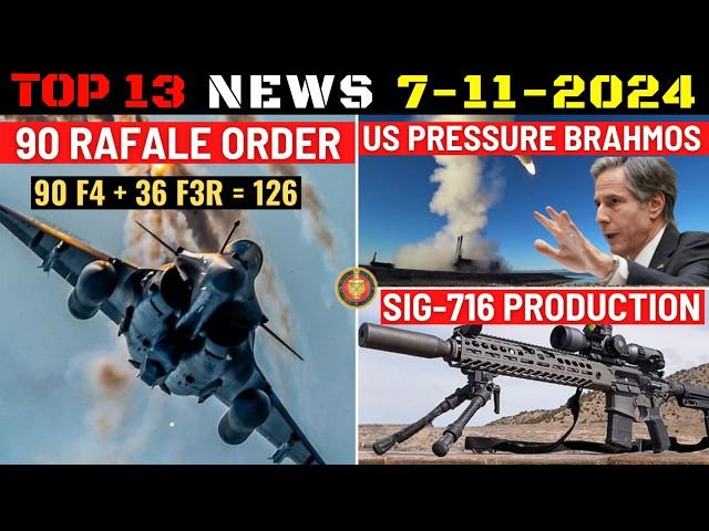 Indian Defence Updates : 90 Rafale Order,US Pressure on Brahmos,Army Microwave,Sig-716 Production