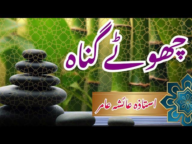 CHOTAY GUNNAH #aiashaamir #islamicbayan #trending #surahalfil #islam #quran #quranurdu #namaz #yt