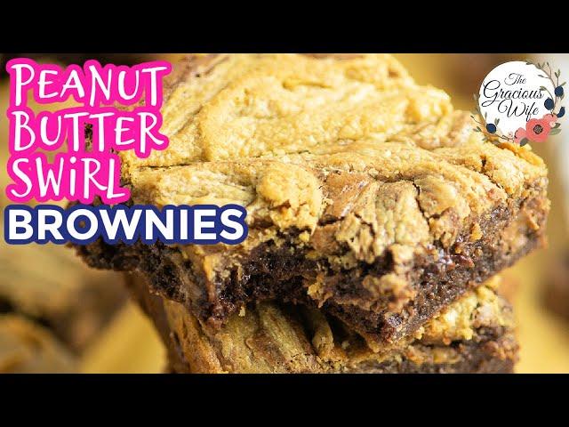 Peanut Butter Swirl Brownies