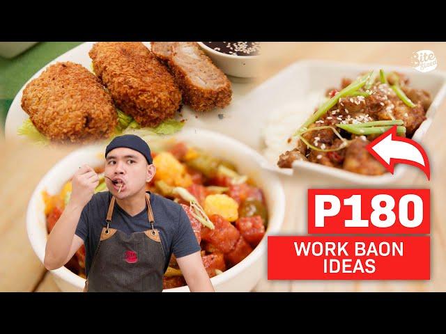 P 180 Work Baon Ideas | Sulit Meal Hacks