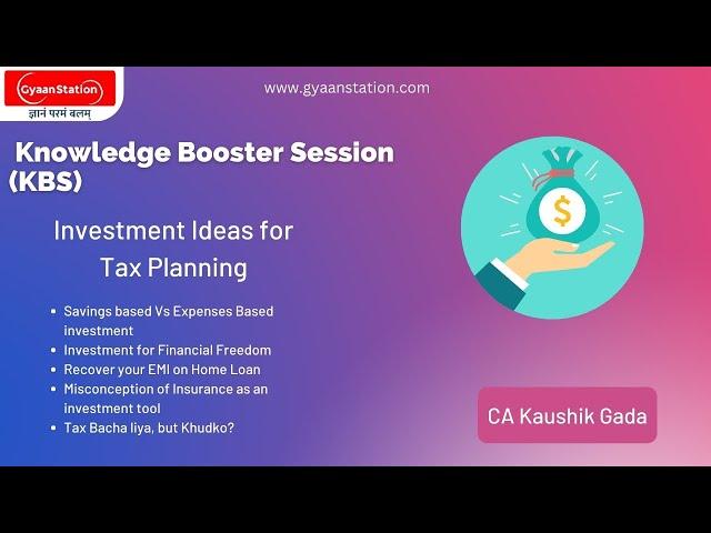 Investment Ideas for Tax Planning| Investment| Gyaanstation