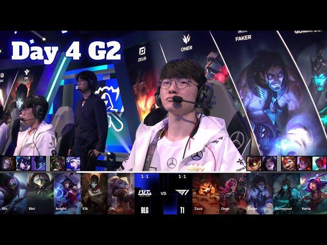 BLG vs T1 | Day 4 LoL Worlds 2024 Swiss Stage | Bilibili Gaming vs T1 full