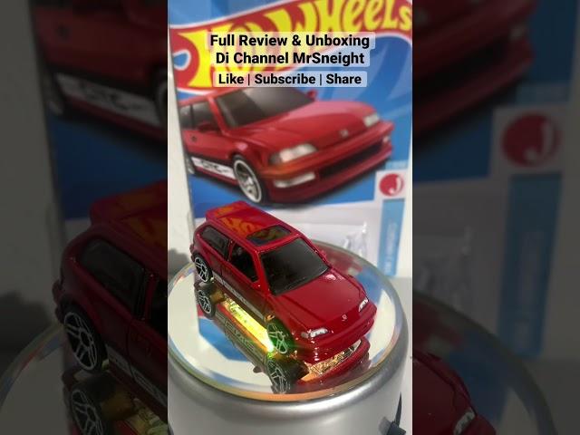 Hotwheels Malaysia Honda Civic EF Unboxing & Review #hotwheels #hotwheelsmalaysia