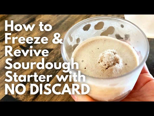 How To Freeze And Revive Sourdough Starter | NO DISCARD | Insanely Easy Sourdough 101