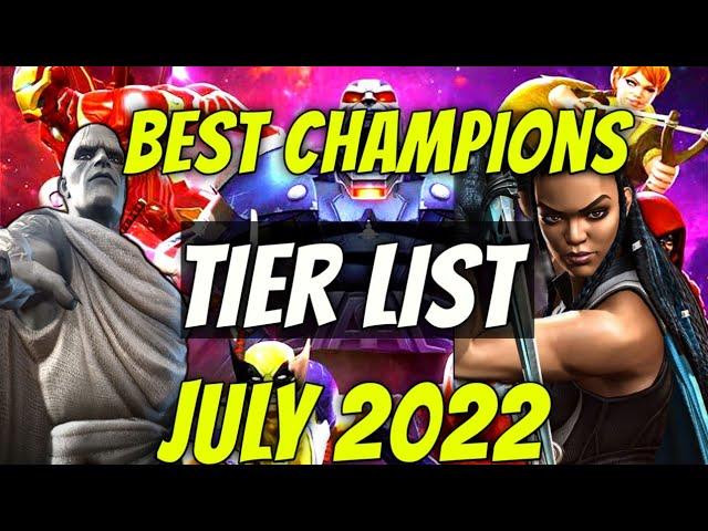 MCOC Tier List July 2022 || Best Champions || Marvel Contest of Champions || Gorr Valkyrie Wiccan
