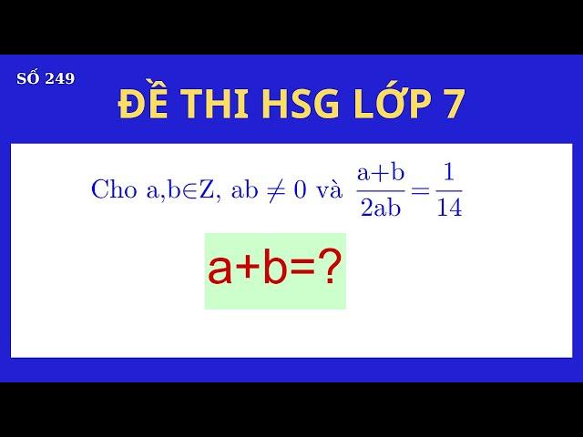 Toán 7-Học toán cùng Thầy Thắng đề thi học sinh giỏi toán 7
