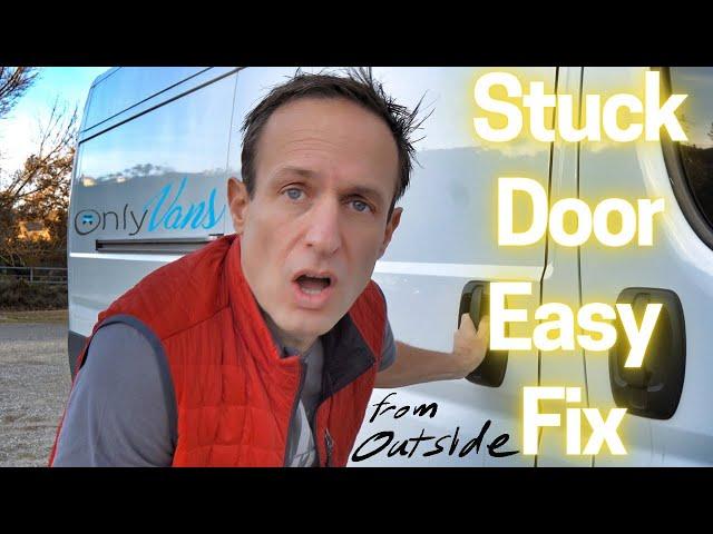 Stuck Side Door Ram Promaster￼￼ Easy Fix￼ to Open from Outside￼