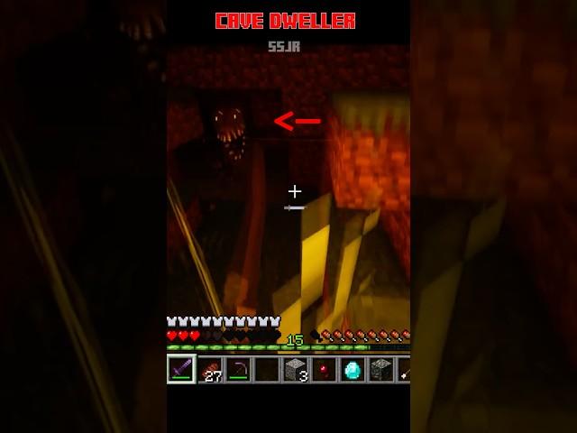 CAVE DWELLER got me! #minecraft #shorts #creepypasta