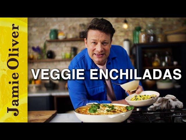 Veggie Black Bean Enchiladas | Jamie Oliver