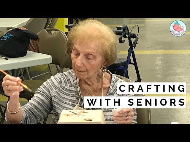 Arts & Crafts with Seniors | Senior Center Gets Surprise!