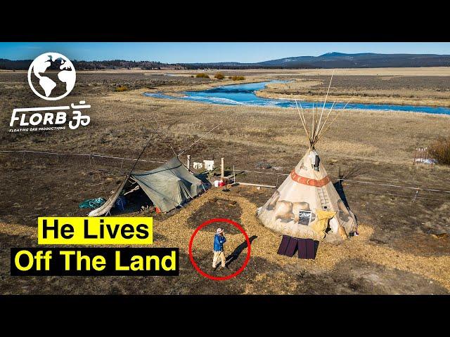 His Secret to a True Nomadic Lifestyle is a Teepee