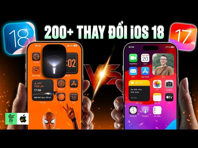 200+ thay đổi của iOS 18 so với iOS 17.7