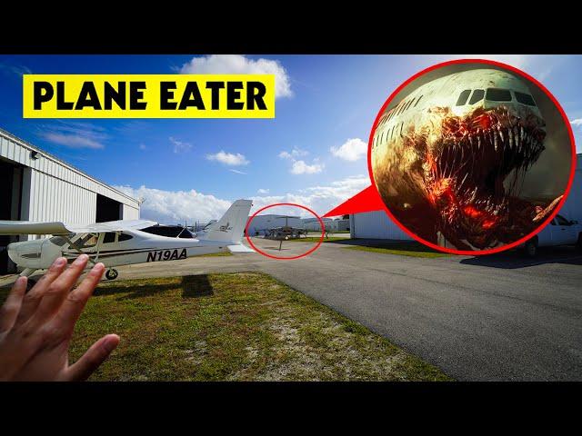 PLANE EATER FOUND AT THE ABANDONED PLANE EATER CRASH SITE IN REAL LIFE!! | THE PLANE EATER