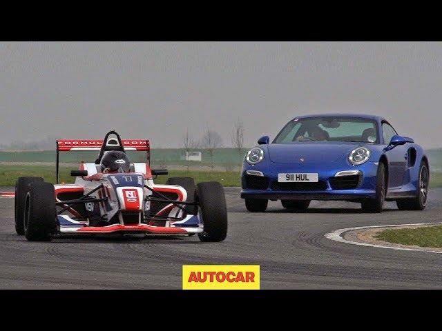 Can Porsche's 911 Turbo S outrun a Formula 4 car?