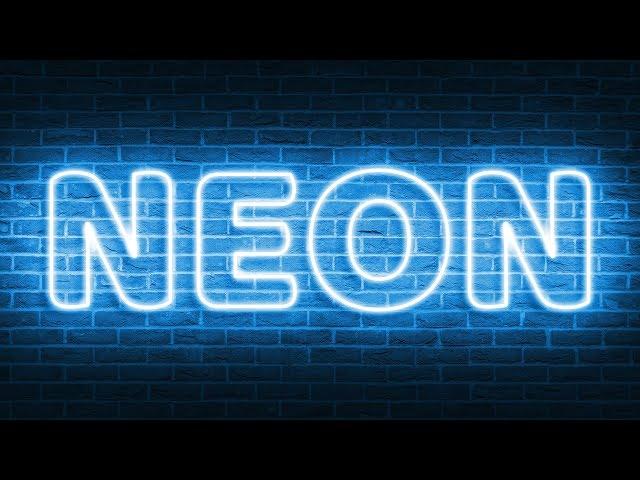 Glowing Neon Light Text Effect in Photoshop