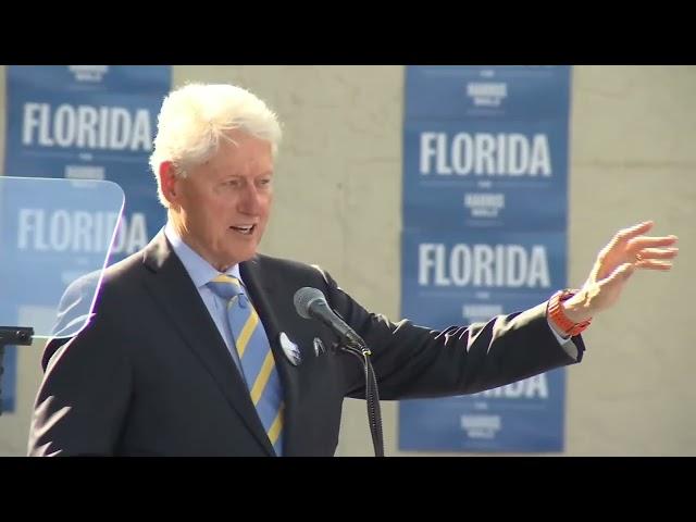 Bill Clinton speaks in Eatonville on last day of early voting