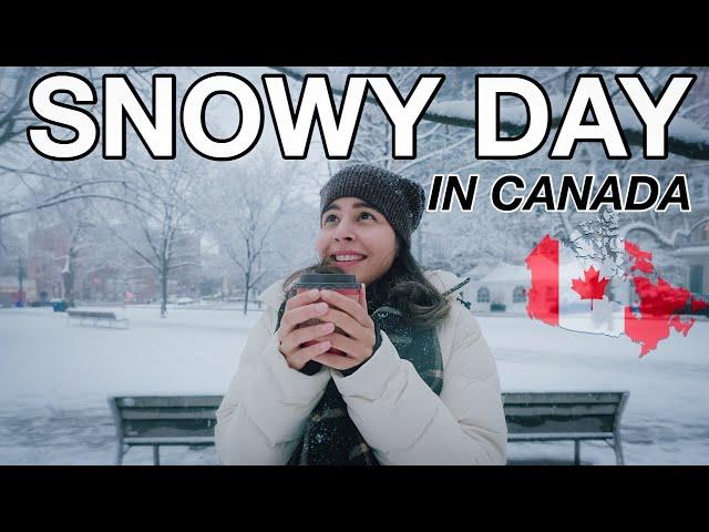 Snowy Day In Toronto, Canada| December 2021️  Chill Day in my Life | Life in Canada