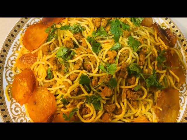 Persian Soya Bean Spaghetti | A Healthy Pasta Dish| Persian Flavor Twist”