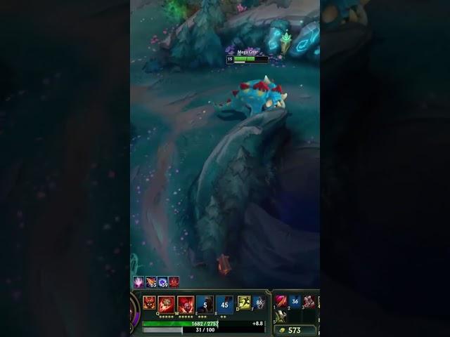Lethality Gnar Animation Cancel!🩸#gnar #leagueoflegends #gnarclips #shorts