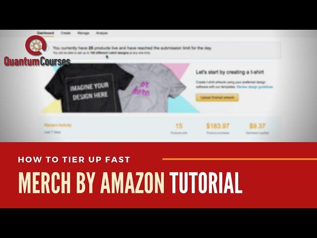 How To Tier Up Fast On Merch By Amazon