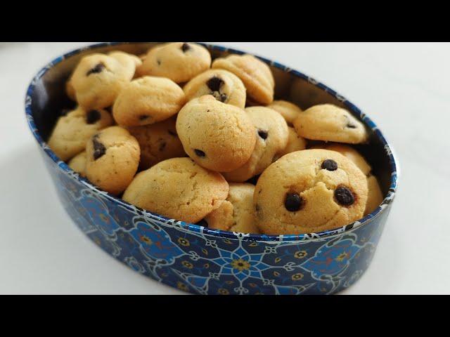 Crispy mini cookie recipe in 5 minutes _ without mixing, very easy and 