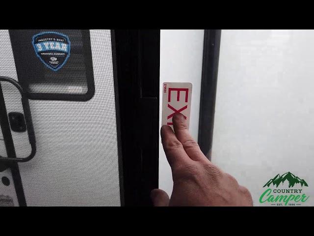 RV emergency exit window operation - Country Camper