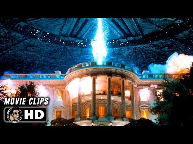 INDEPENDENCE DAY Clips "City Attacks & Dog Fight" (1996)