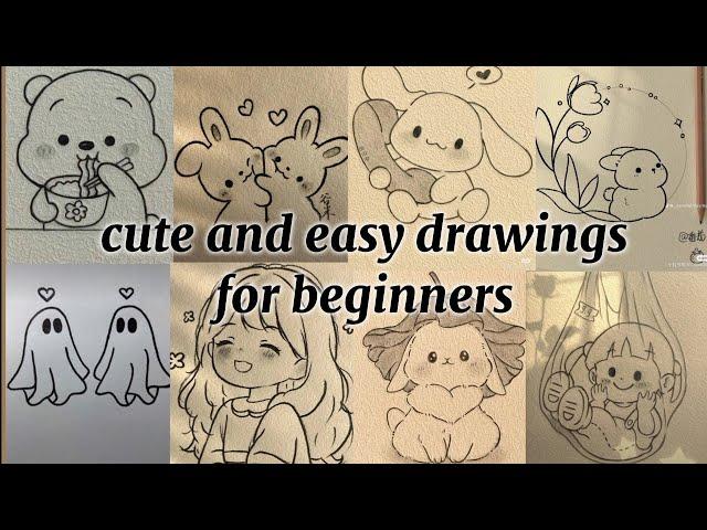 easy drawings for beginners | part-1 | cute simple drawings l drawing ideas 