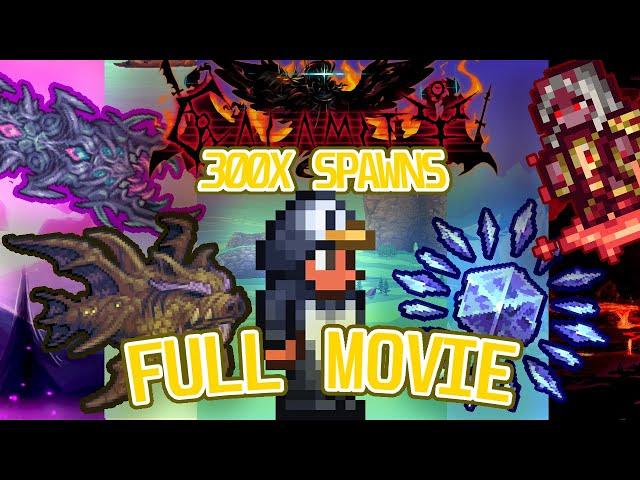 Terraria Calamity With 300x Spawn Rates | FULL MOVIE