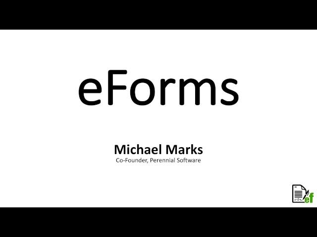 Introducing eForms