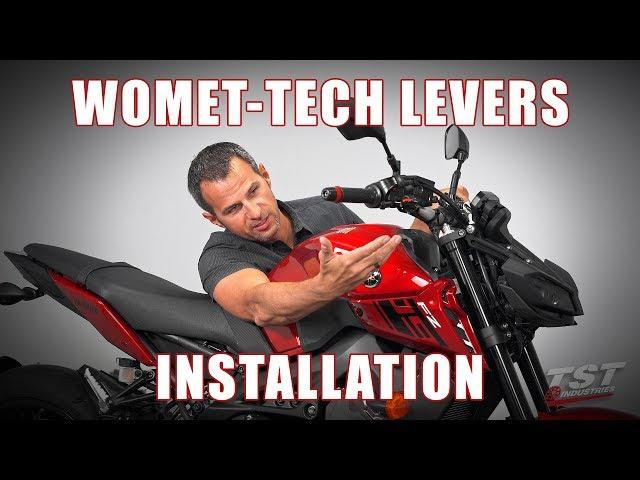 How to install Womet-Tech EVO Shorty Brake & Clutch Levers on a 2017+ Yamaha FZ-09 by TST Industries