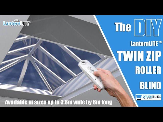 Twin ZIP Large Roof Roller Blind