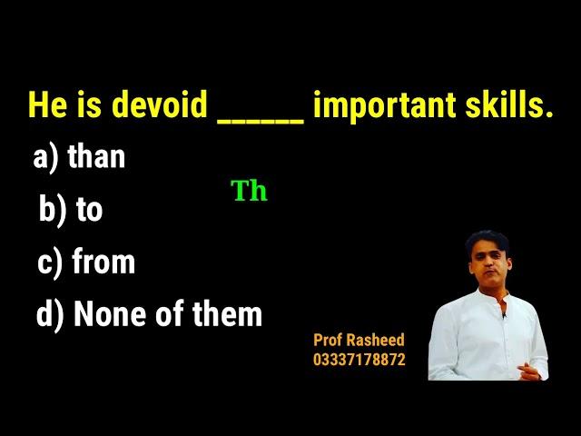 Today's Word  || Devoid || By Prof Rasheed Mirani Senior Educationist