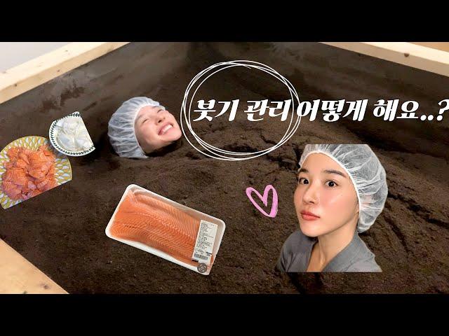 [VLOG] 붓기 관리 | 효소 찜질 | 뷰티 | 촬영 전날 루틴 | 코스트코 연어 | 연어 손질 | 연어 요리| 다이어트 루틴| #효소찜질 #코스트코연어 #연어요리