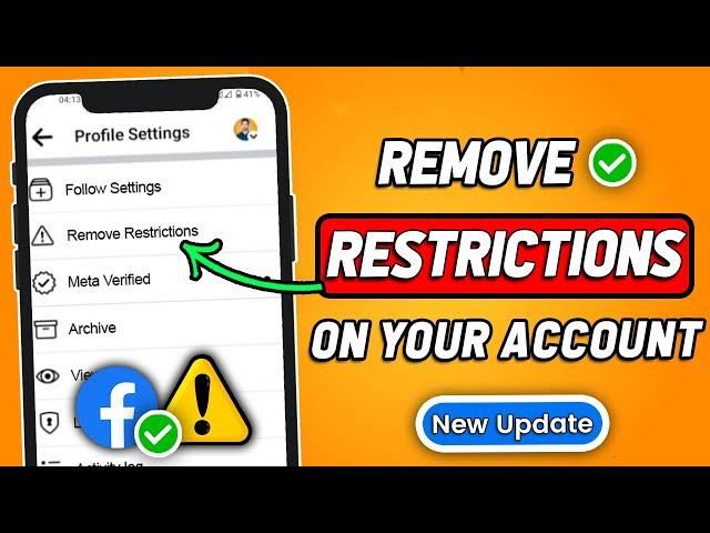 How to Remove Account Restriction on Facebook (New Method)