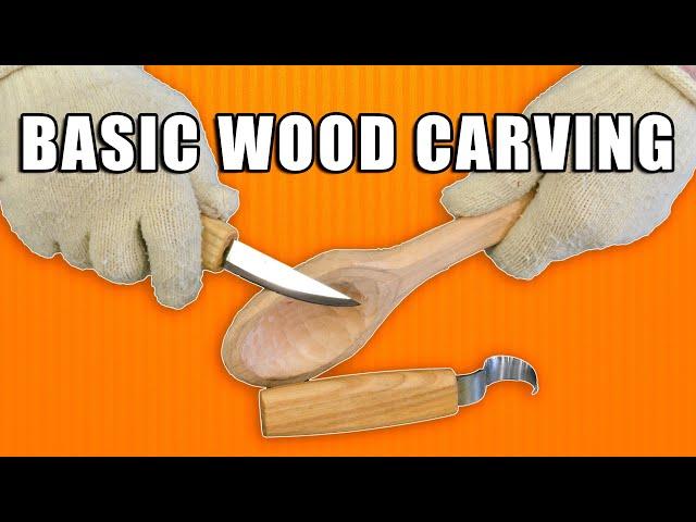 Wood Carving for Beginners / Basic Wood Carving Tutorial