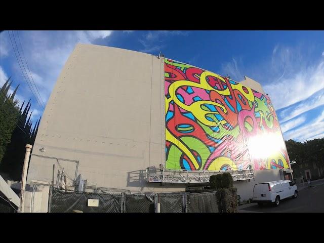 Ed Massey Mural Installation Timelapse - Samy's Camera Los Angeles