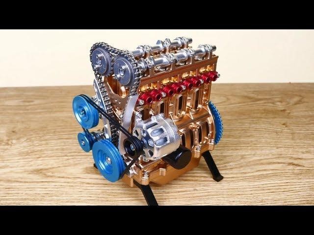 How to build Car Engine Assembly Kit - Full Metal 4 Cylinder