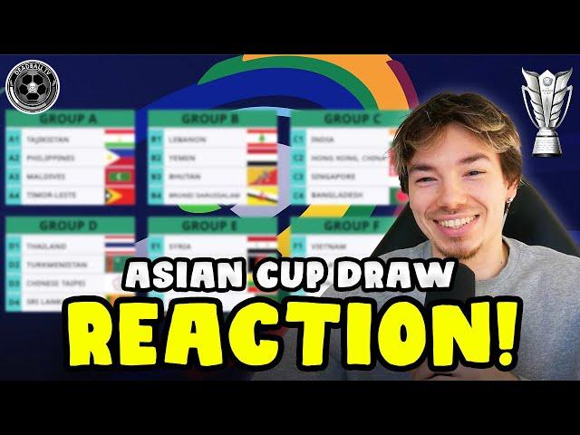 2027 ASIAN CUP QUALIFIERS DRAW REACTION!