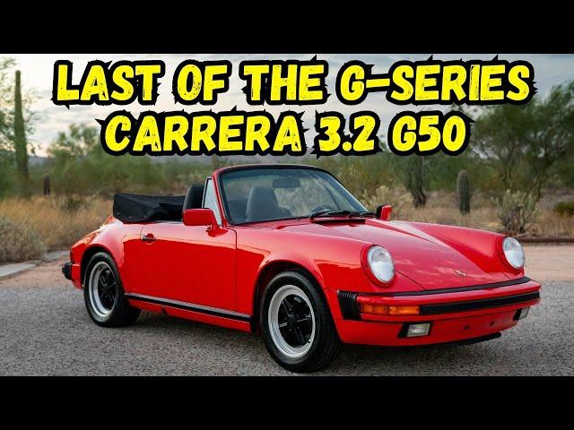 Last of the G Series 1988 Porsche 911 Cabriolet 3.2 Carrera G50