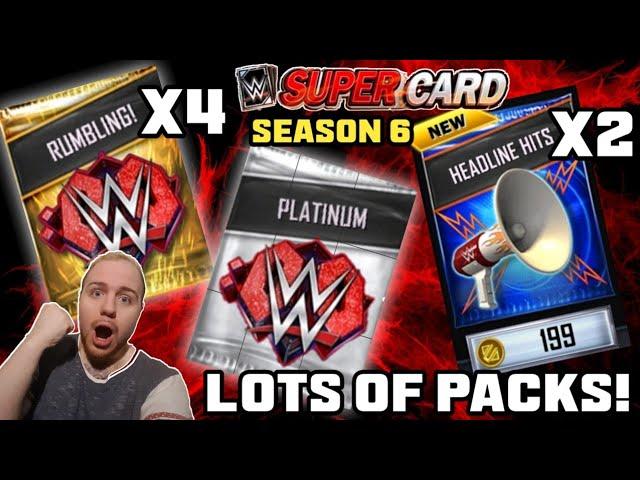 RUMBLING FUSIONS, ROYAL RUMBLE PLATINUM PACK + MORE! Noology WWE SuperCard Season 6!