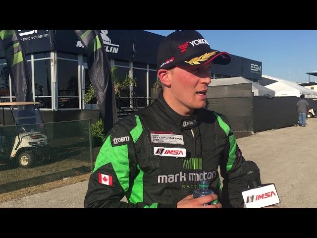 IMSA - Interviews - Sebring - GT3 Canada Cup - Winner - Robichon