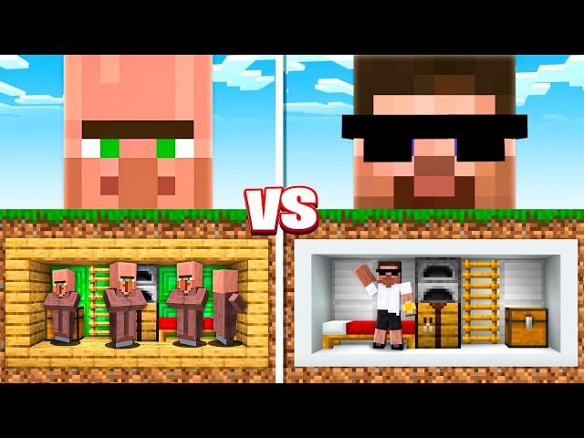 VILLAGER BASE vs. CARRY DEPIE BASE IN MINECRAFT️‍