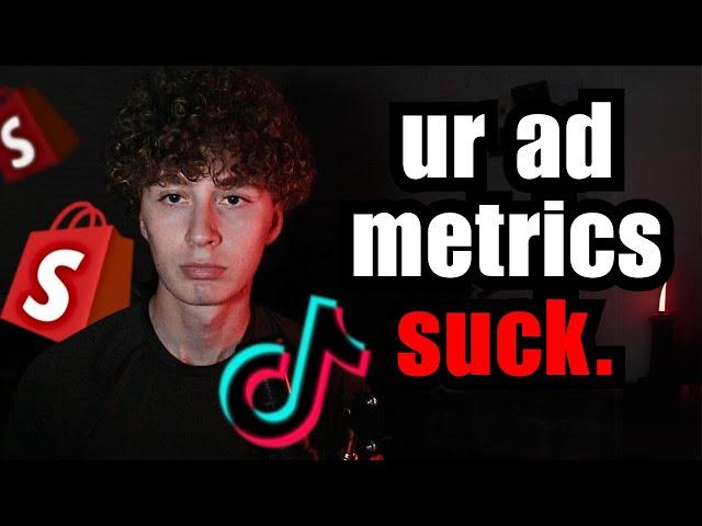 How To FIX Your TikTok Dropshipping Ad Metrics AS A BEGINNER! (Beginner Metric Problems Explained)