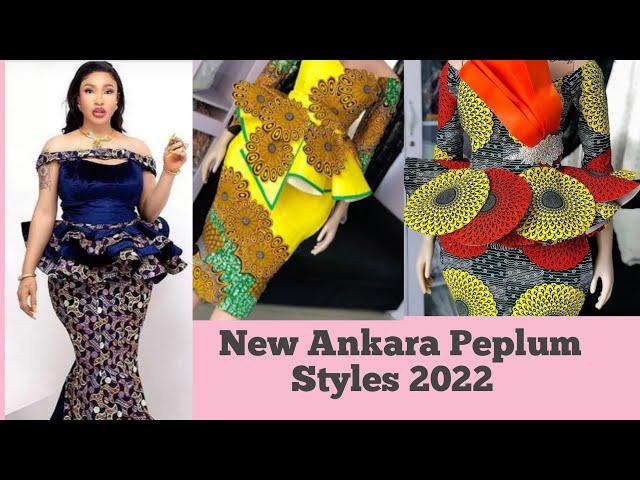 New Ankara Peplum Styles 2022 || Classic Ankara Peplum Tops and Gowns