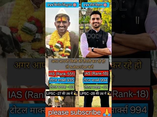 IPS officer Birdev siddappa  and IAS officer Ravi Sihag  #upsc #motivation#ias#upsccse #upscexam