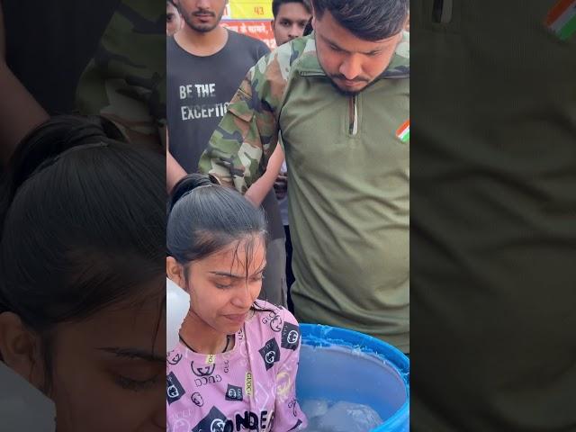 Girls ice bath commando #army #indianarmy #indianmilitary