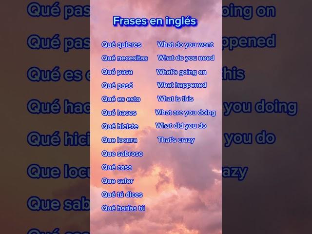 Frases en inglés #english #ingles #hablaingles #inglesrapidoyfacil #learnenglish #parati #feedshorts