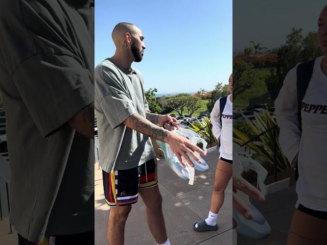 Leo Svete Elite Basketball Trainer and Addison Malone post-training chat. Pepperdine D1 Basketball