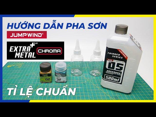 Hướng dẫn pha sơn Jumpwind dùng cho súng phun sơn Airbrush - Đúng cách và chuẩn tỉ lệ